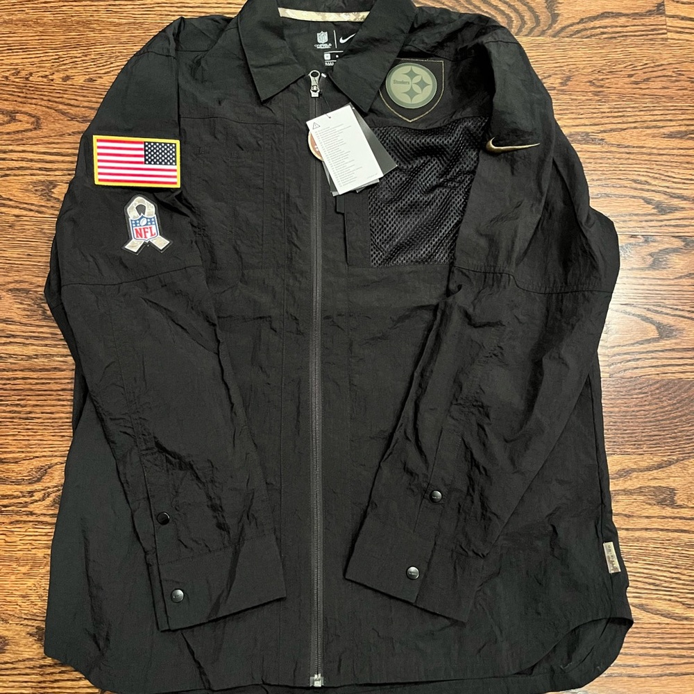 Nwt Nike NFL salute to service Steelers windbreaker size medium M mens